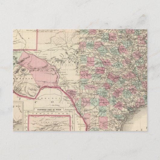 Texas 5 briefkaart (Voorkant)