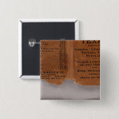 Texas 5 vierkante button 5,1 cm (Voorkant /achterkant)