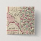 Texas 5 vierkante button 5,1 cm (Voorkant)