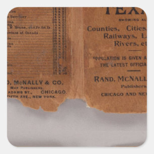 Texas 5 vierkante sticker