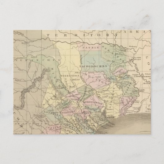 Texas 6 briefkaart (Voorkant)