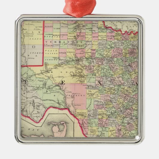 Texas 7 metalen ornament (Voorkant)