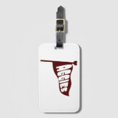 TEXAS A&M AGGIES BAGAGELABEL (Voorkant (verticaal))