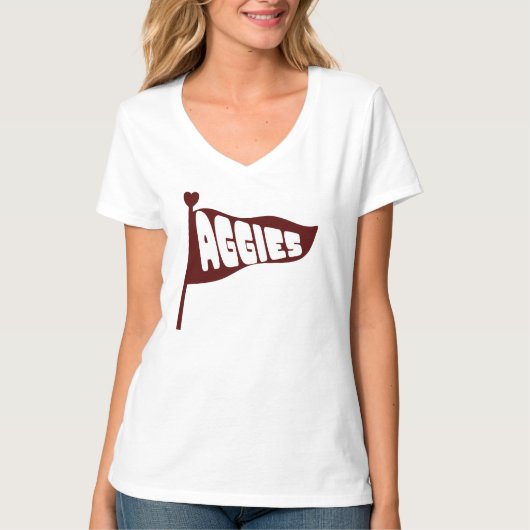 TEXAS A&M AGGIES T-SHIRT (Voorkant)