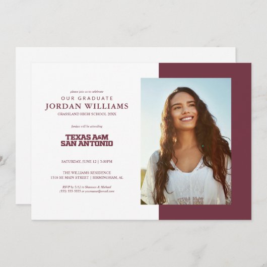 Texas A&M San Antonio Aankondiging (Voorkant / Achterkant)