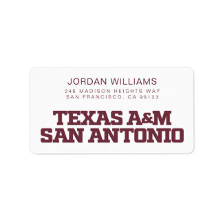 Texas A&M San Antonio Etiket
