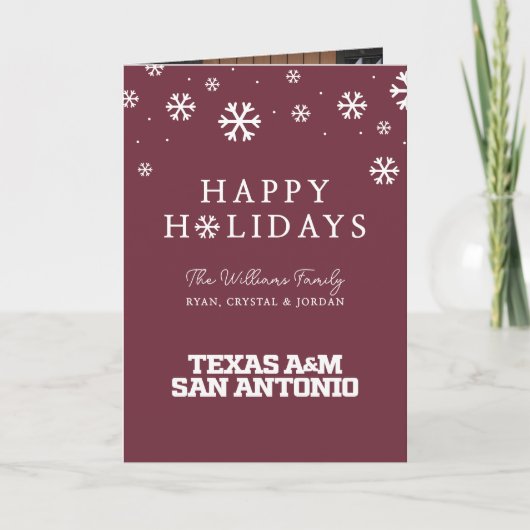 Texas A&M San Antonio Feestdagen Kaart (Voorkant)