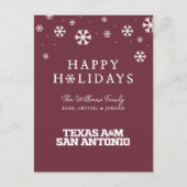 Texas A&M San Antonio Feestdagenkaart (Voorkant)