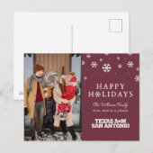 Texas A&M San Antonio Feestdagenkaart (Voorkant / Achterkant)