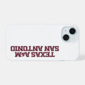 Texas A&M San Antonio iPhone 15 Case (Achterkant horizontaal)