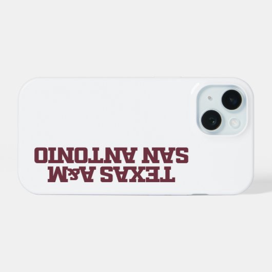 Texas A&M San Antonio iPhone 15 Case (Achterkant horizontaal)