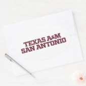 Texas A&M San Antonio Ovale Sticker (Envelop)