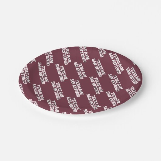 Texas A&M San Antonio Papieren Bordje (Gekanteld)