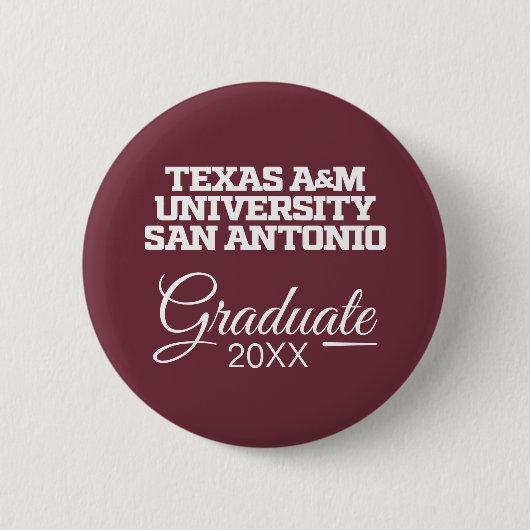 Texas A&M San Antonio Ronde Button 5,7 Cm (Voorkant)