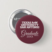Texas A&M San Antonio Ronde Button 5,7 Cm (Voorkant /achterkant)