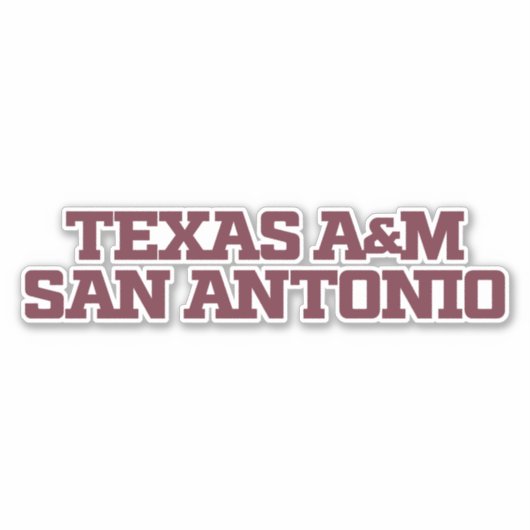 Texas A&M San Antonio Sticker (Voorkant)