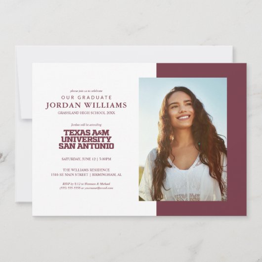 Texas A&M University-San Antonio Aankondiging (Voorkant)