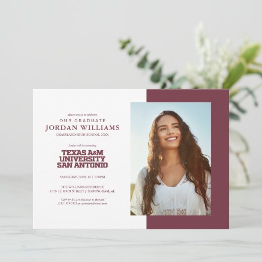 Texas A&M University-San Antonio Aankondiging (Staand voorkant)