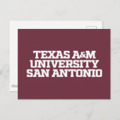 Texas A&M University - San Antonio Briefkaart (Voorkant / Achterkant)
