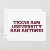 Texas A&M University - San Antonio Briefkaart (Voorkant / Achterkant)