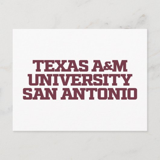 Texas A&M University - San Antonio Briefkaart (Voorkant)