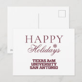 Texas A&M University - San Antonio Feestdagenkaart (Voorkant / Achterkant)