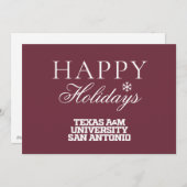 Texas A&M University - San Antonio Feestdagenkaart (Voorkant / Achterkant)
