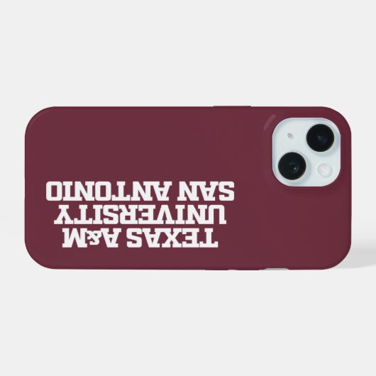 Texas A&M University - San Antonio iPhone 15 Case (Achterkant horizontaal)