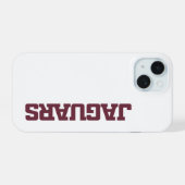 Texas A&M University - San Antonio Jaguars iPhone 15 Case (Achterkant horizontaal)