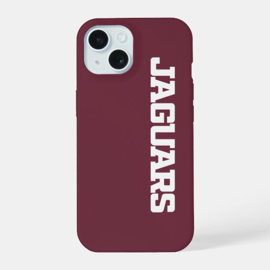 Texas A&M University - San Antonio Jaguars iPhone 15 Case (Achterkant)