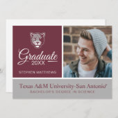 Texas A&M University - San Antonio | Jaguars Kaart (Voorkant / Achterkant)