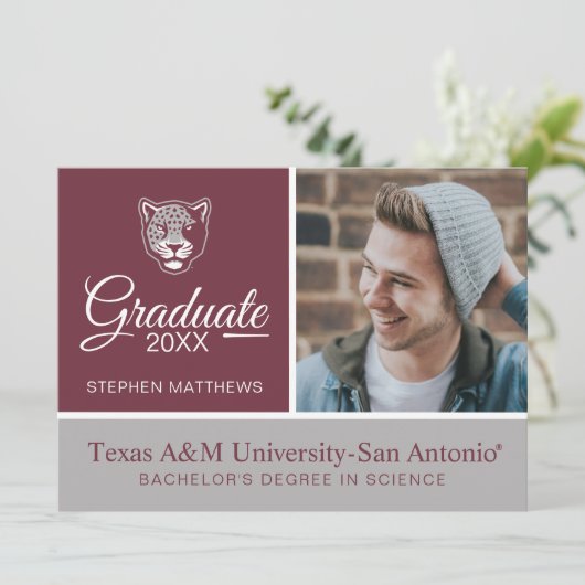 Texas A&M University - San Antonio | Jaguars Kaart (Staand voorkant)