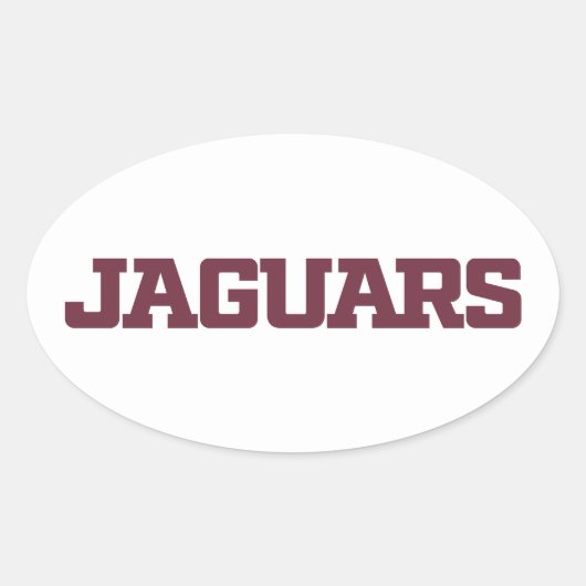 Texas A&M University - San Antonio Jaguars Ovale Sticker (Voorkant)
