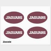 Texas A&M University - San Antonio Jaguars Ovale Sticker (Vel)