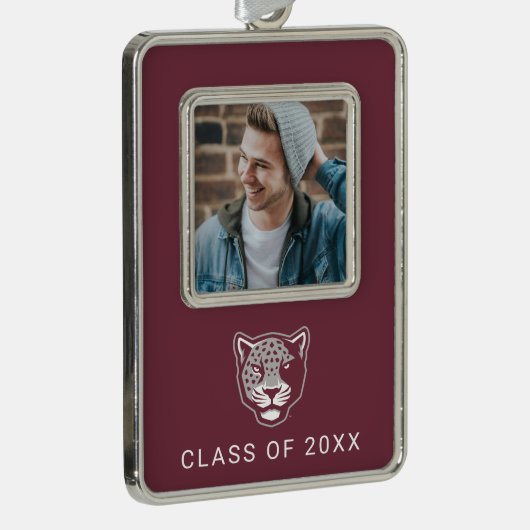 Texas A&M University - San Antonio | Jaguars Verzilverd Omlijst Ornament (Rechts)