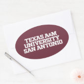 Texas A&M University - San Antonio Ovale Sticker (Envelop)