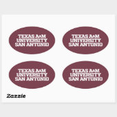 Texas A&M University - San Antonio Ovale Sticker (Vel)