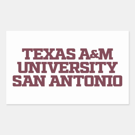 Texas A&M University - San Antonio Rechthoekige Sticker (Voorkant)