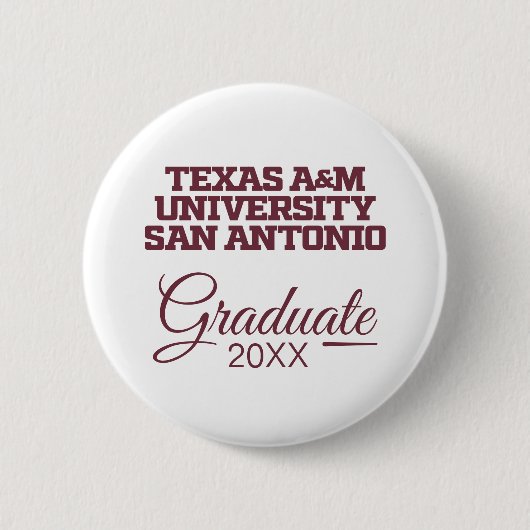 Texas A&M University - San Antonio Ronde Button 5,7 Cm (Voorkant)