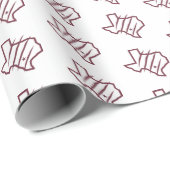 Texas A&M University - San Antonio | Staat Logo Cadeaupapier (Rol Hoek)