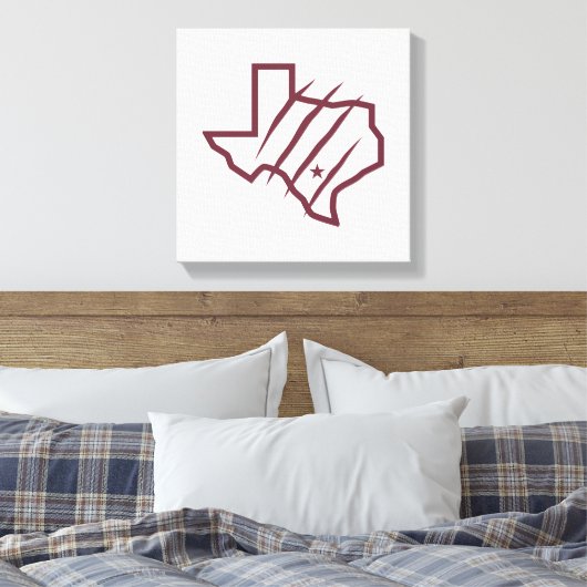 Texas A&M University - San Antonio | Staat Logo Canvas Afdruk (Insitu (Slaapkamer))