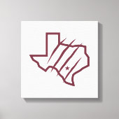 Texas A&M University - San Antonio | Staat Logo Canvas Afdruk (Voorkant)
