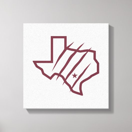 Texas A&M University - San Antonio | Staat Logo Canvas Afdruk (Voorkant)
