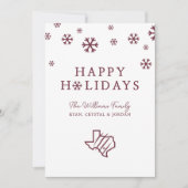 Texas A&M University - San Antonio | Staat Logo Feestdagenkaart (Voorkant)