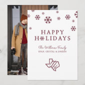 Texas A&M University - San Antonio | Staat Logo Feestdagenkaart (Voorkant / Achterkant)