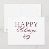 Texas A&M University - San Antonio | Staat Logo Feestdagenkaart (Voorkant / Achterkant)