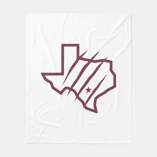 Texas A&M University - San Antonio | Staat Logo Fleece Deken (Voorkant)