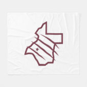 Texas A&M University - San Antonio | Staat Logo Fleece Deken (Voorkant (Horizontaal))