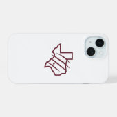 Texas A&M University - San Antonio | Staat Logo iPhone 15 Case (Achterkant horizontaal)