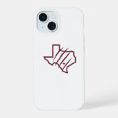 Texas A&M University - San Antonio | Staat Logo iPhone 15 Case (Achterkant)